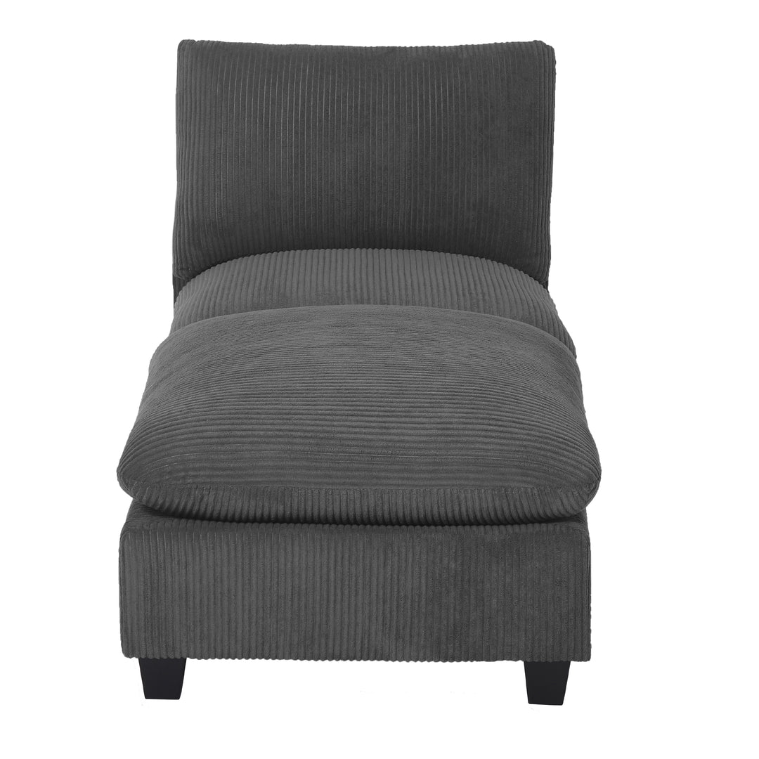 Hearthside 68.5" Corduroy Upholstered Indoor Chaise Lounge Chair