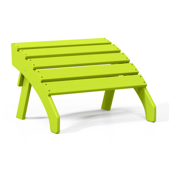Dylan Outdoor Patio HDPE Adirondack Ottoman Footrest