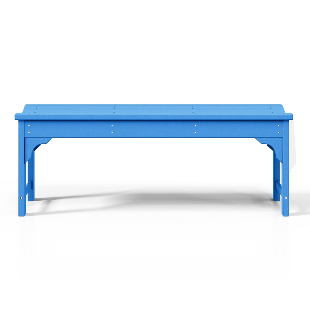 Malibu 48" length backless Poly Wood Outdoor / Garden bench
