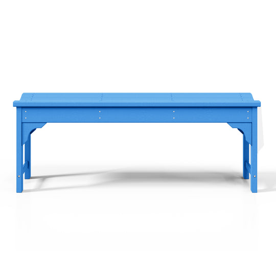 Malibu 48" length backless Poly Wood Outdoor / Garden bench