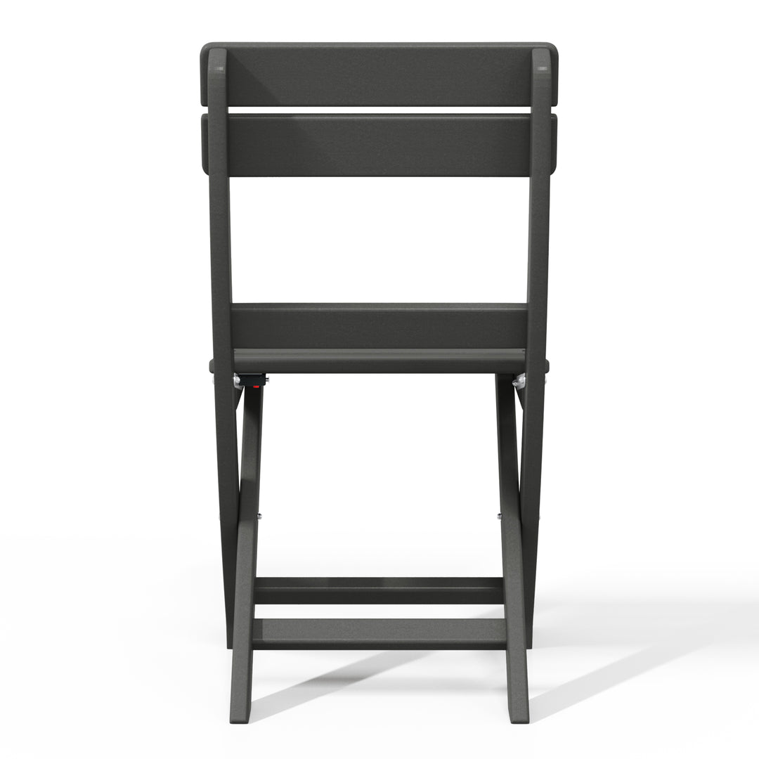 Malibu HDPE Outdoor Patio Modern Folding Dining Chair