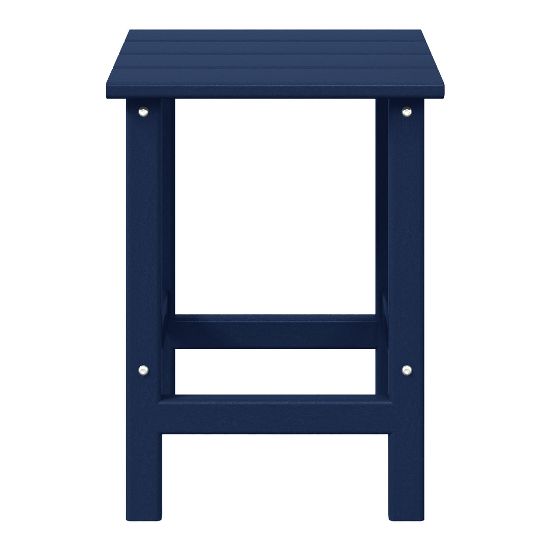 Malibu 14" square outdoor Side table for Adirondack chair