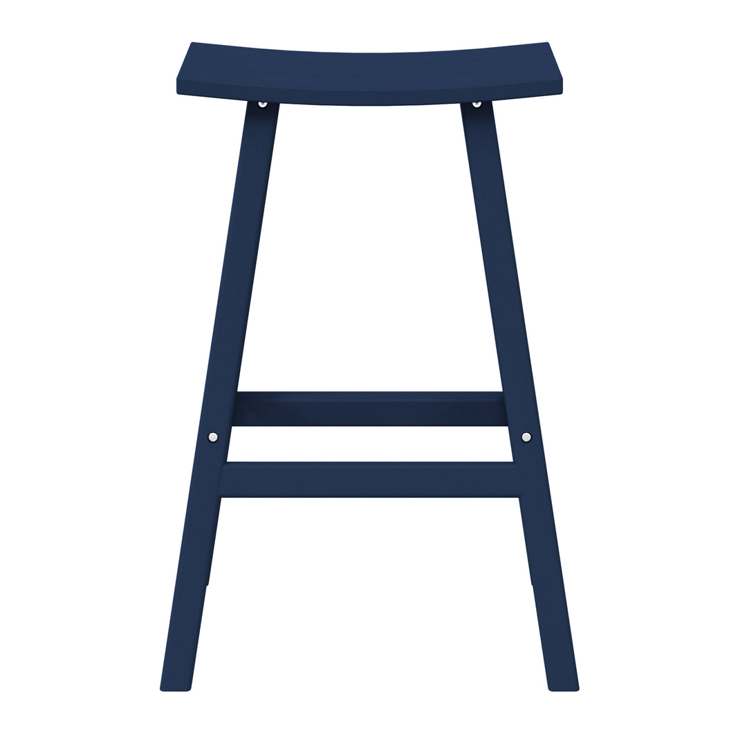 Malibu 29" height Outdoor / Patio Saddle bar stool