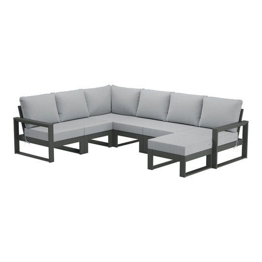 Montara 7-Piece Outdoor Modular L-Shaped Corner Patio Sectional Sofa Set