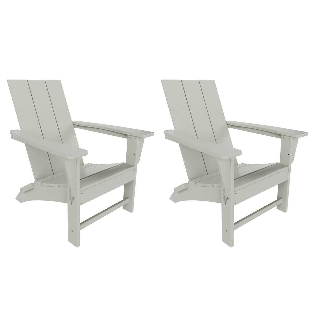 Ashore Westintrends Modern Outdoor Folding Adirondack Chair (Set of 2)