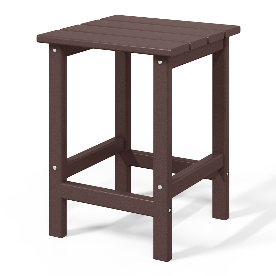 Malibu 14" square outdoor Side table for Adirondack chair