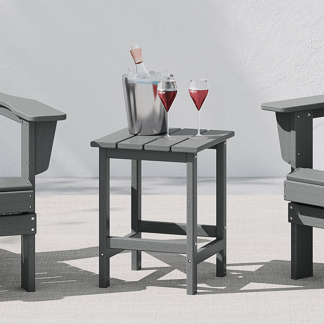 Malibu 14" square outdoor Side table for Adirondack chair