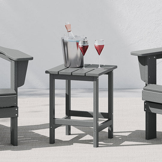 Malibu 14" square outdoor Side table for Adirondack chair