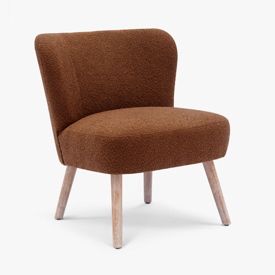 Genevieve 25" Wide Upholstered Boucle Accent Chair
