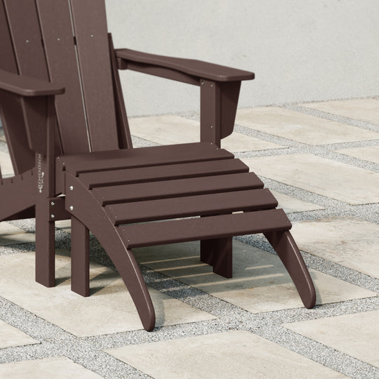 Malibu Outdoor folding ottoman for Adirondack chair