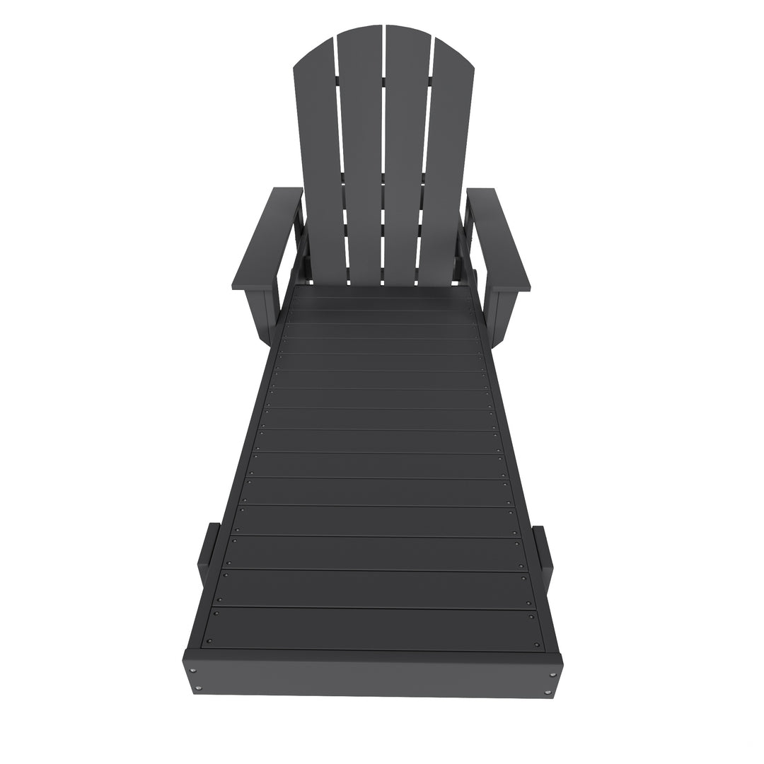 Malibu Reclining Chaise Lounge With Arms & Wheels