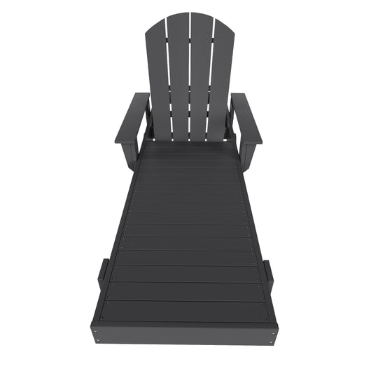 Malibu Reclining Chaise Lounge With Arms & Wheels