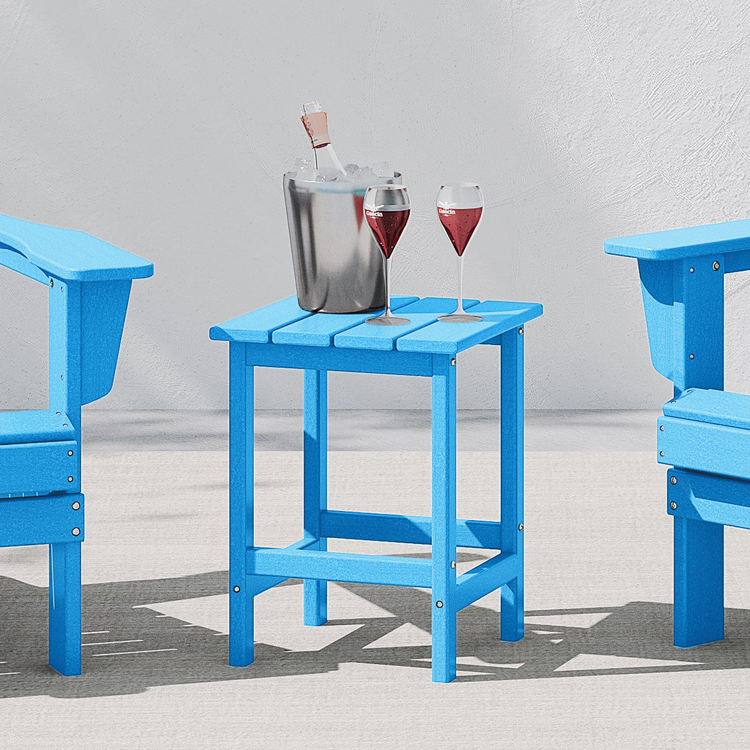 Malibu 14" square outdoor Side table for Adirondack chair