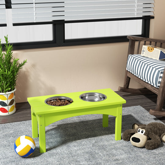 Malibu HDPE Weather Resistant Elevated Pet Feeder