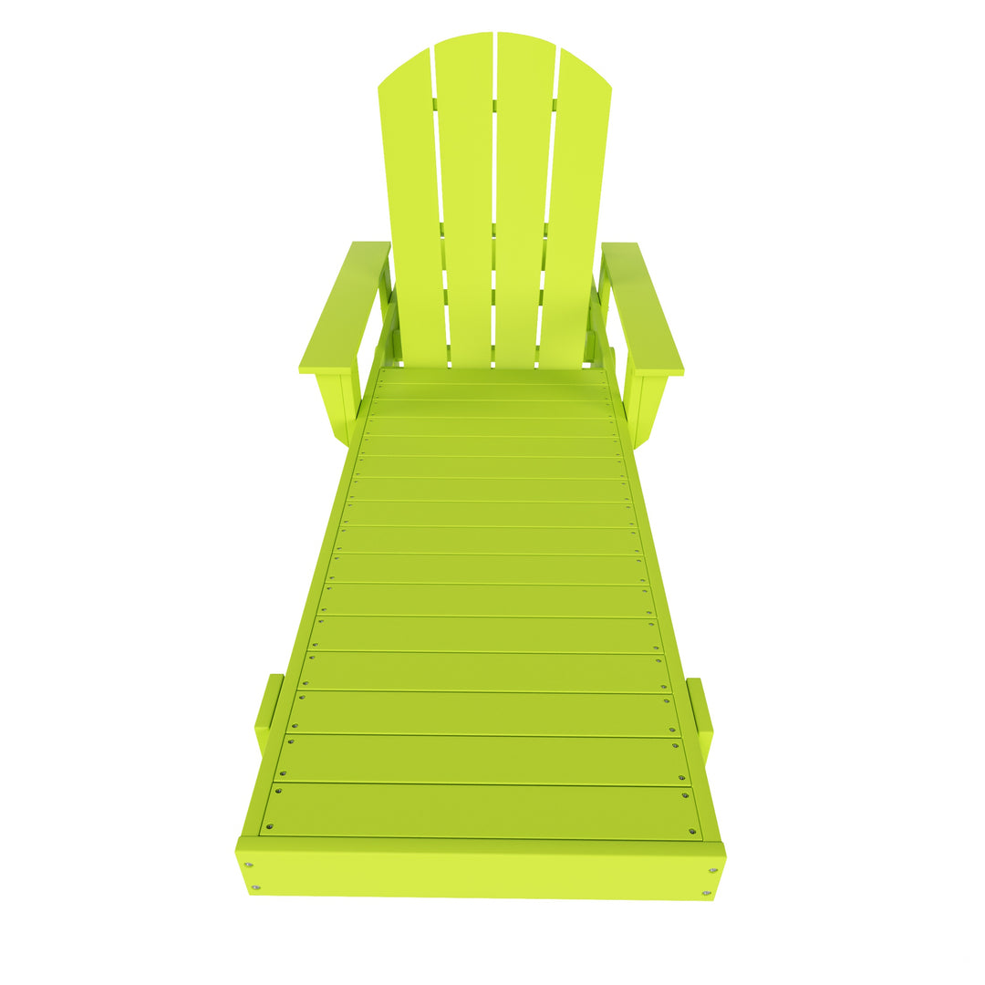 Malibu Reclining Chaise Lounge With Arms & Wheels