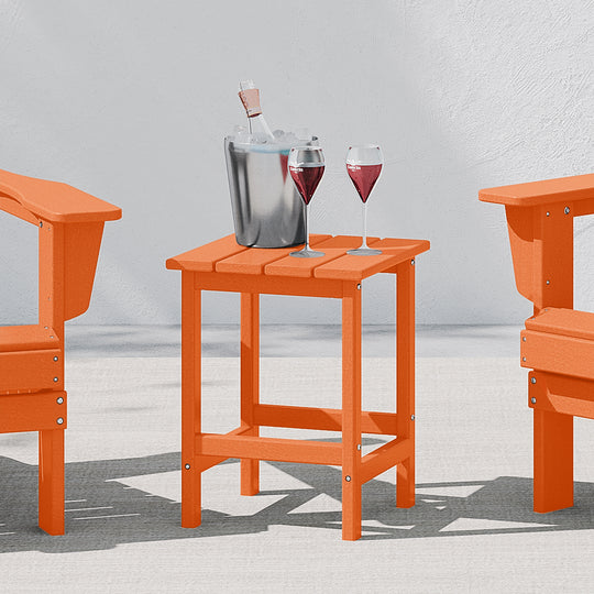 Malibu 14" square outdoor Side table for Adirondack chair