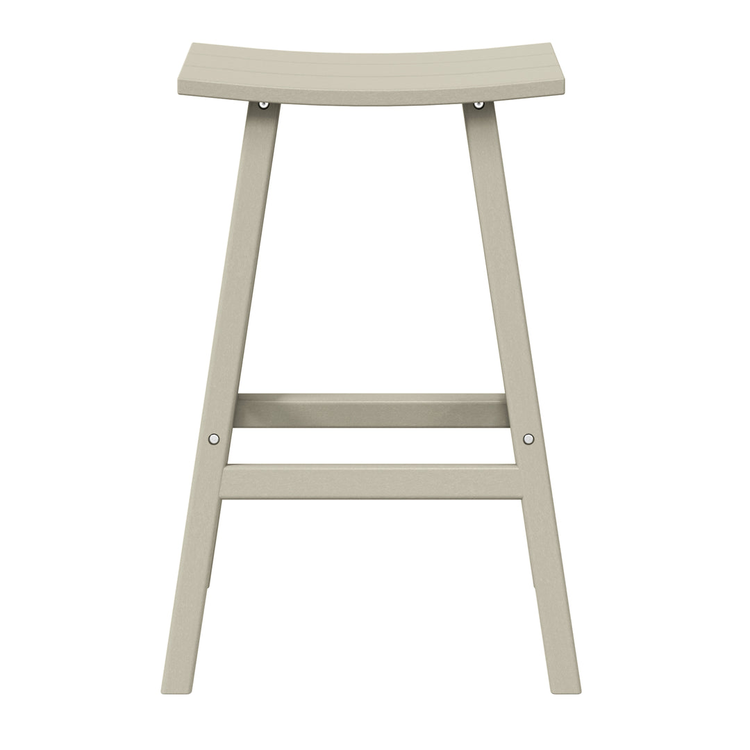 Malibu 29" height Outdoor / Patio Saddle bar stool