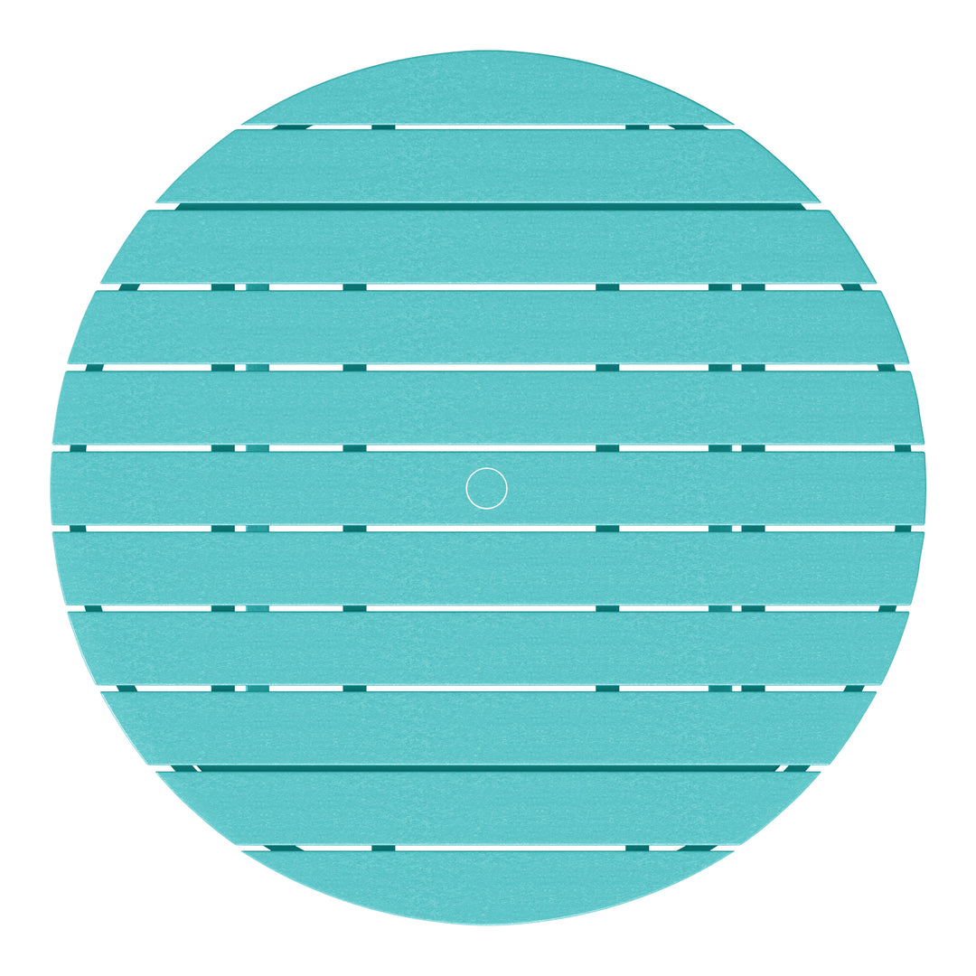 Dylan 5-Piece Outdoor Patio HDPE Adirondack Chair With Round Coffee Table Conversation Set