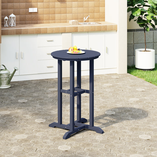 Malibu 37" Counter Height Round Outdoor Patio Bistro Bar Table