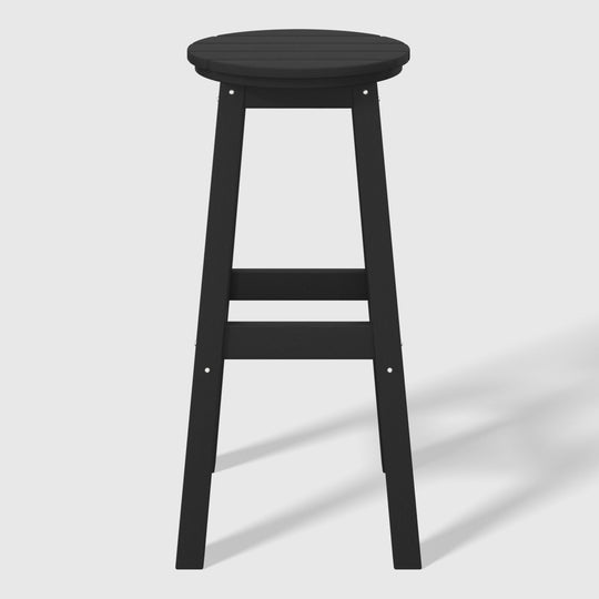 Malibu 29" HDPE Outdoor Patio Round Bar Stool