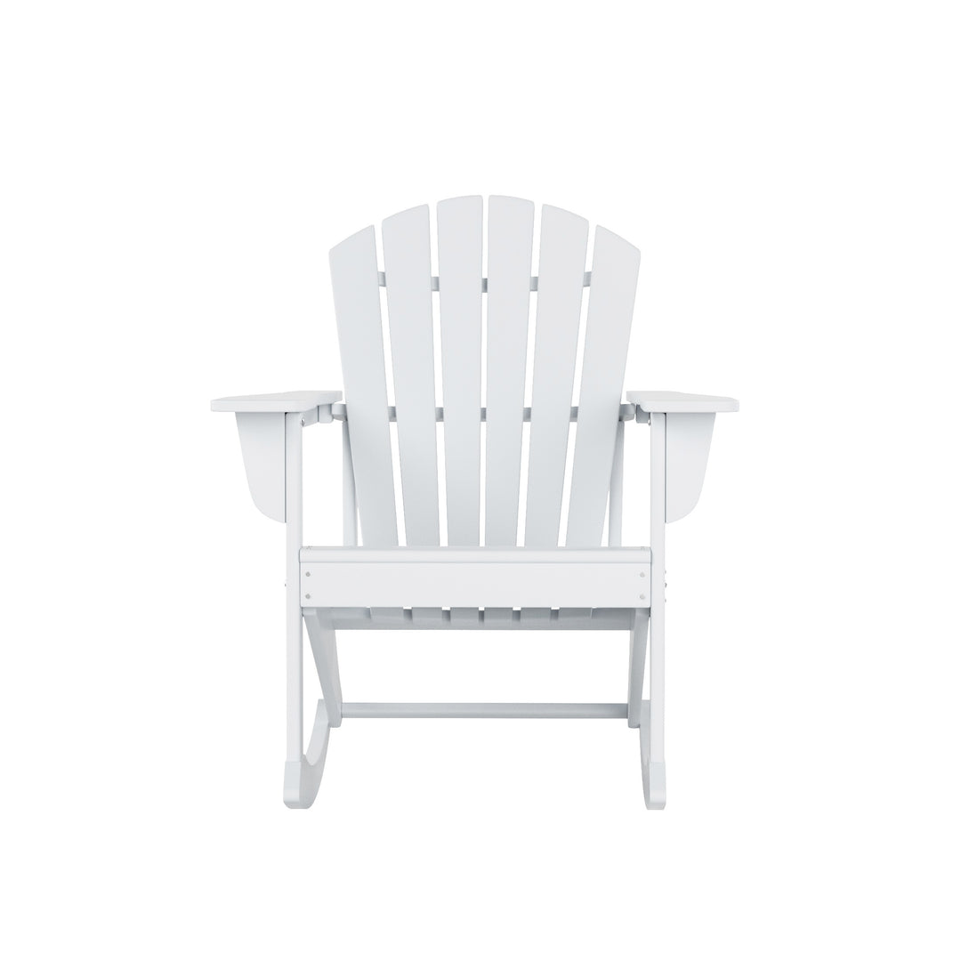 Dylan Outdoor Patio Poly Plastic Adirondack Rocking Chair