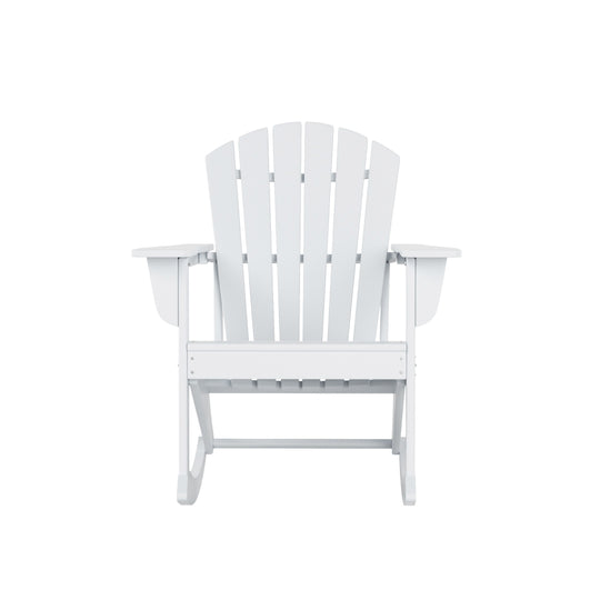Dylan Outdoor Patio Poly Plastic Adirondack Rocking Chair