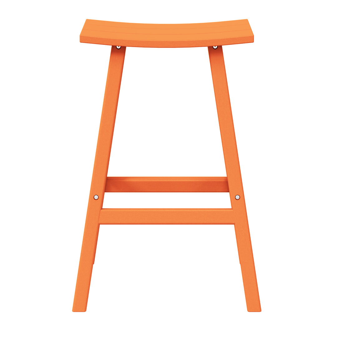 Malibu 29" height Outdoor / Patio Saddle bar stool