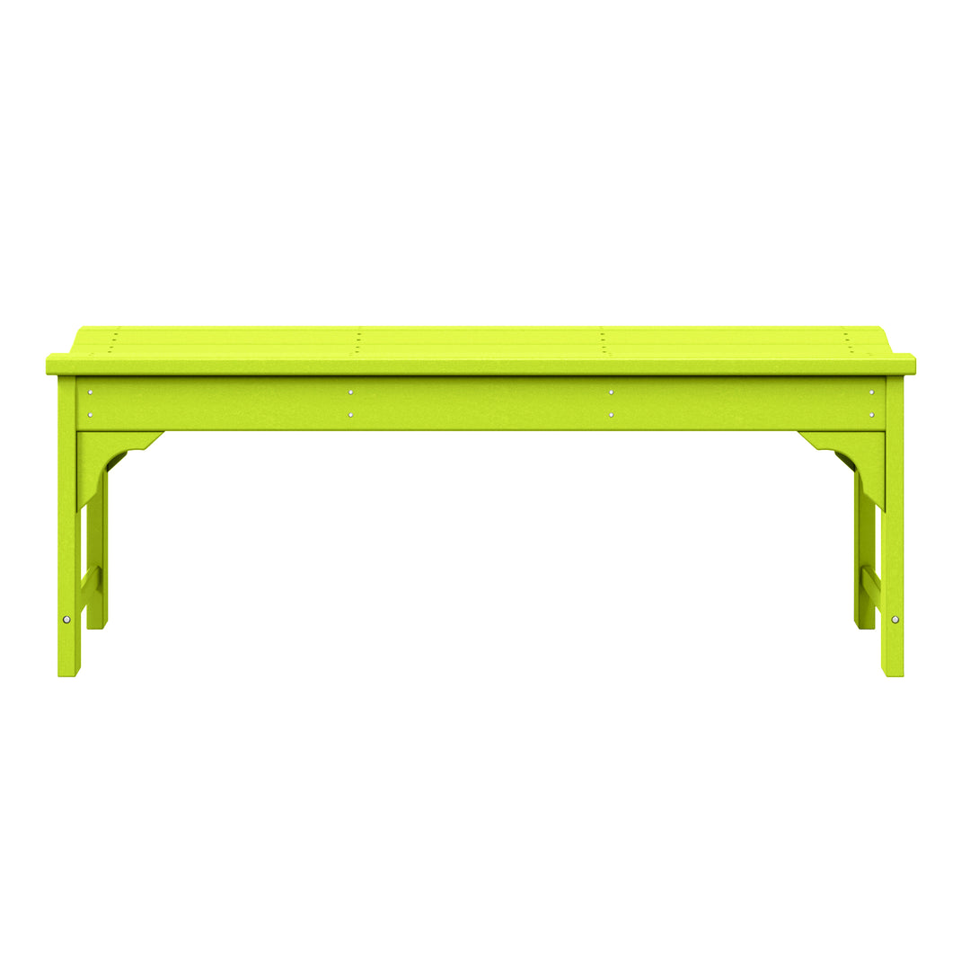 Malibu 48" length backless Poly Wood Outdoor / Garden bench