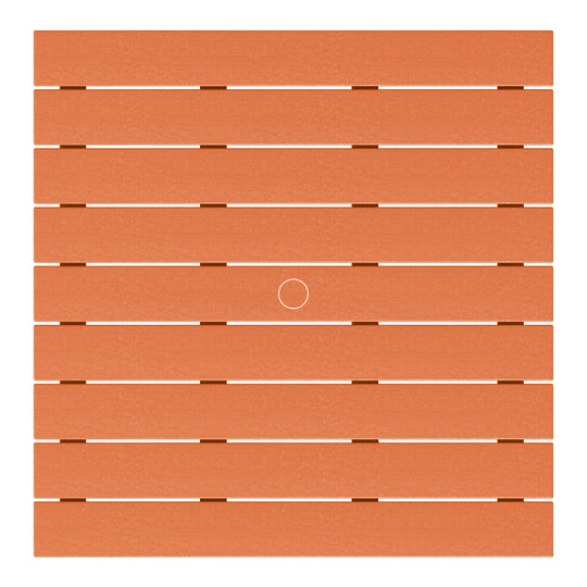 Dylan 5-Piece Outdoor Patio HDPE Adirondack Chair With Square Coffee Table Conversation Set