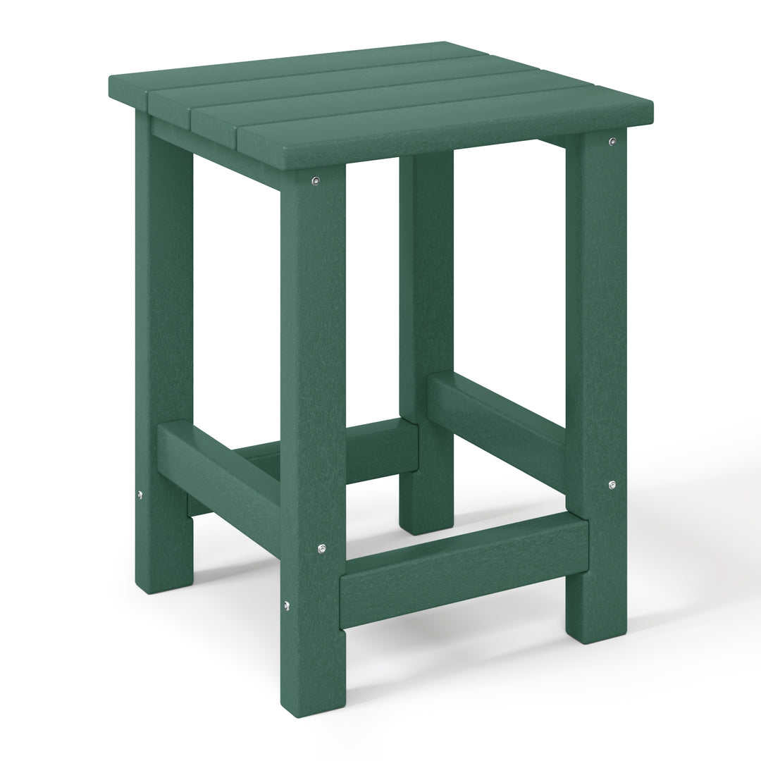 Malibu Kids Outdoor Patio Furniture HDPE Adirondack Square Side Table
