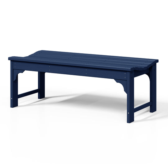Malibu 48" length backless Poly Wood Outdoor / Garden bench