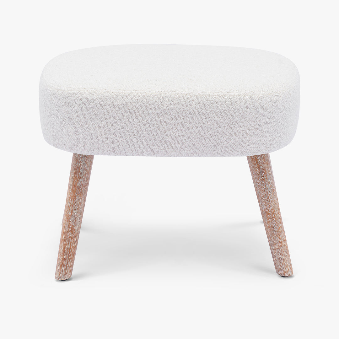 Genevieve 21" Wide Square Upholstered Cushion Ottoman Foot Stool