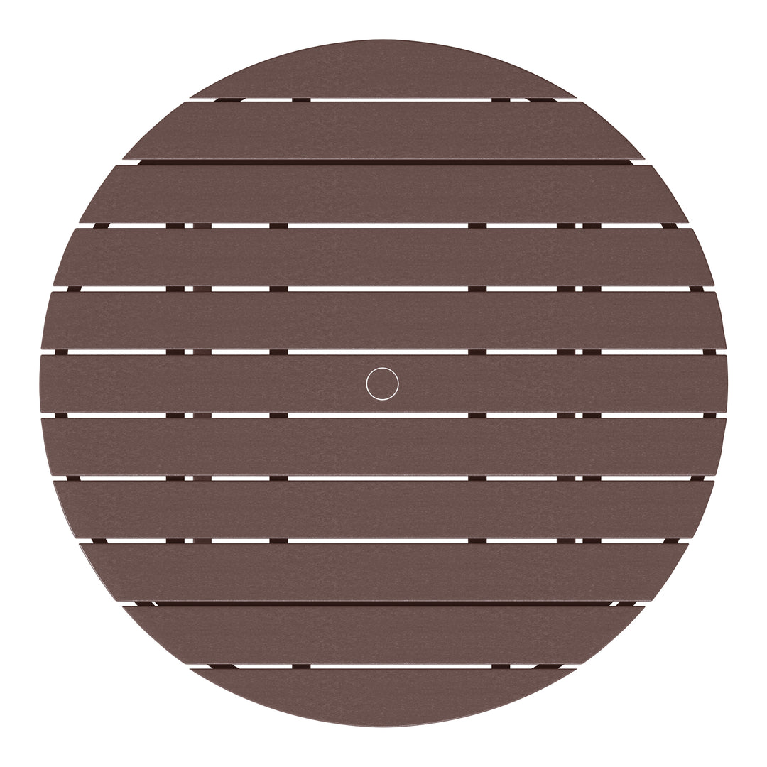 Dylan 5-Piece Outdoor Patio HDPE Adirondack Chair With Round Coffee Table Conversation Set