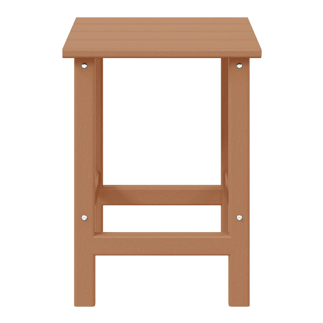 Malibu 14" square outdoor Side table for Adirondack chair