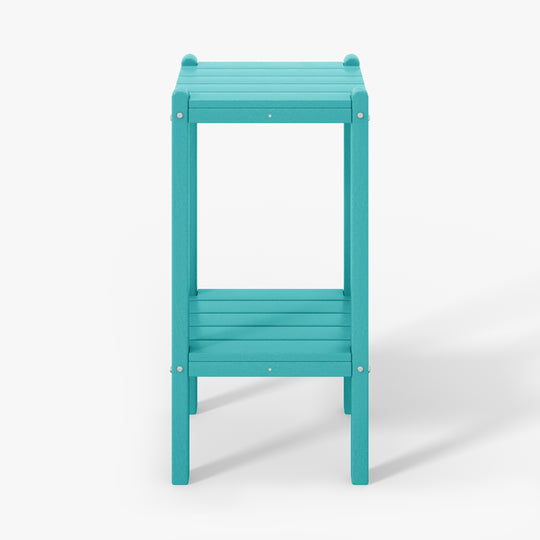 Malibu 36" Outdoor Adirondack HDPE 2-Tier Patio Side Table