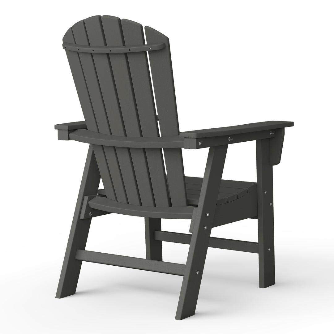 Dylan Outdoor Patio Shell-back Adirondack Dining Chair Weather Resistant