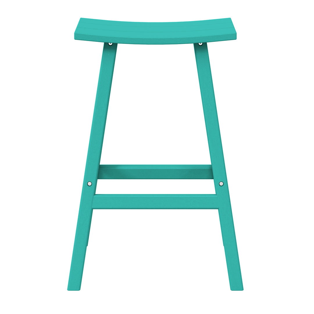 Malibu 29" height Outdoor / Patio Saddle bar stool