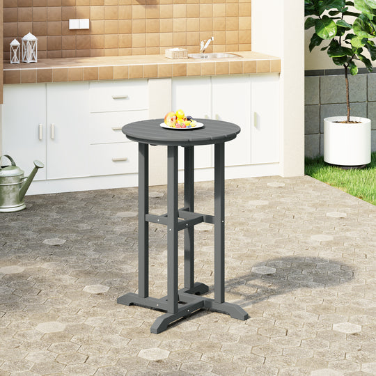 Malibu 37" Counter Height Round Outdoor Patio Bistro Bar Table