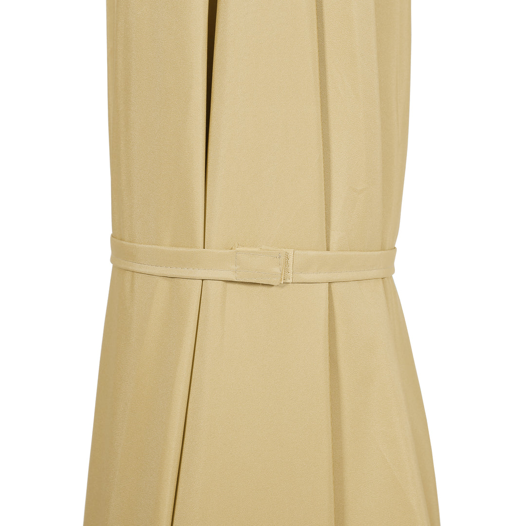 Lanai 9 Ft Outdoor Patio Half Market Umbrella