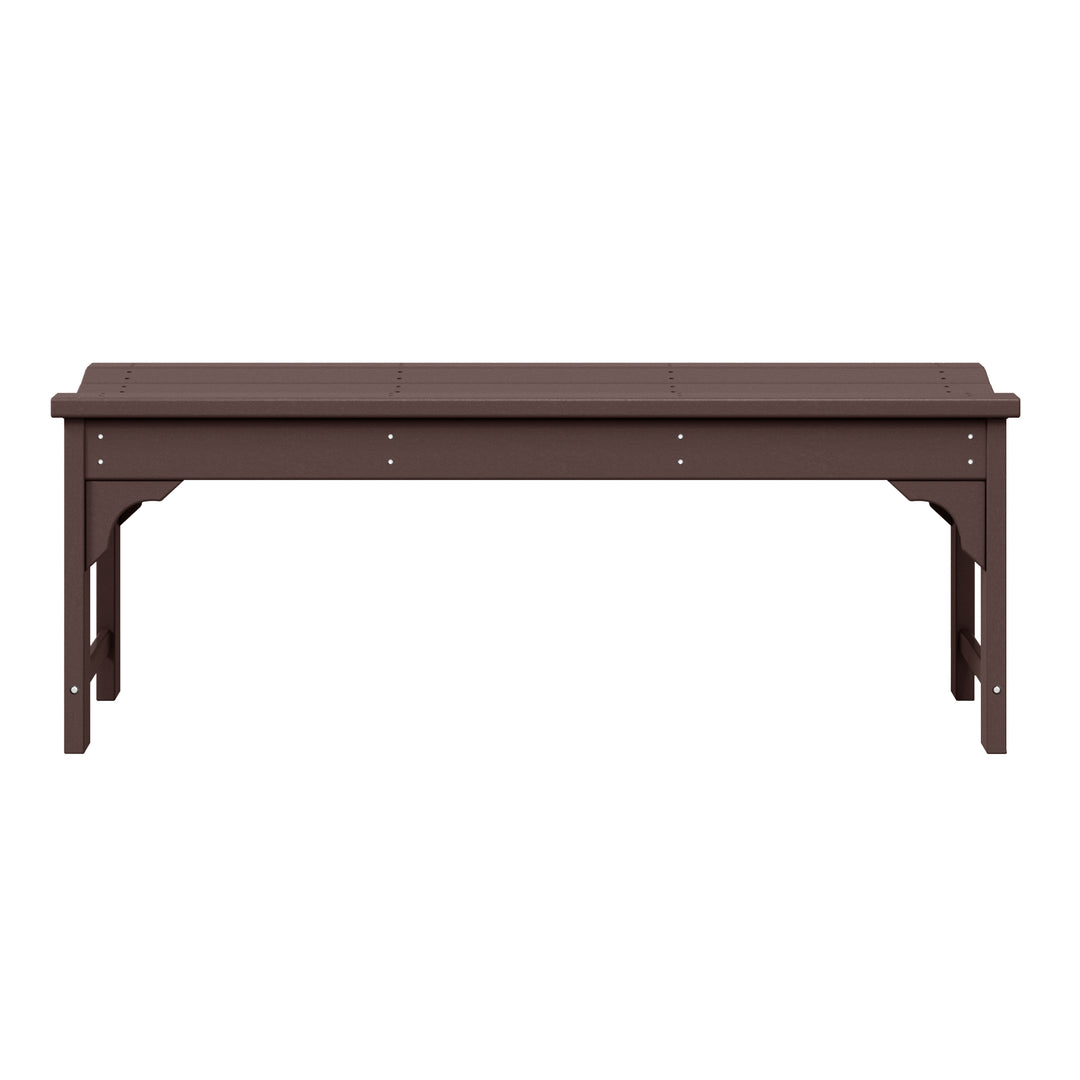 Malibu 48" length backless Poly Wood Outdoor / Garden bench
