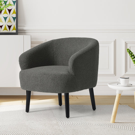 Alexandria 29" Wide Mid Century Modern Club Barrel Accent Armchair