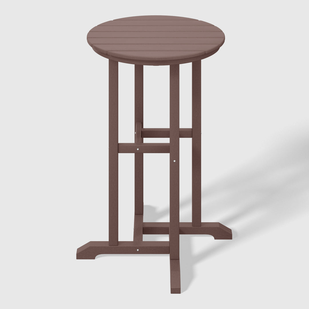 Malibu 37" Counter Height Round Outdoor Patio Bistro Bar Table