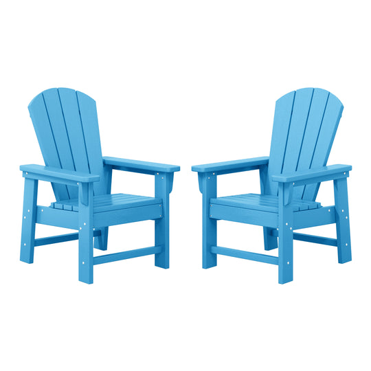 Malibu Kids Outdoor Adirondack Plastic Patio Chair (Set of 2)