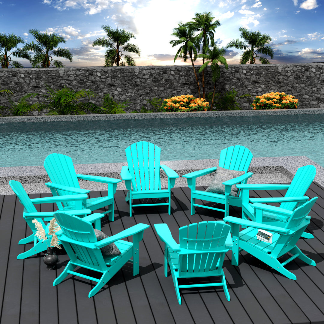 Dylan Outdoor Adirondack Chair (Set of 8)