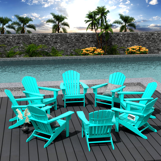Dylan Outdoor Adirondack Chair (Set of 8)