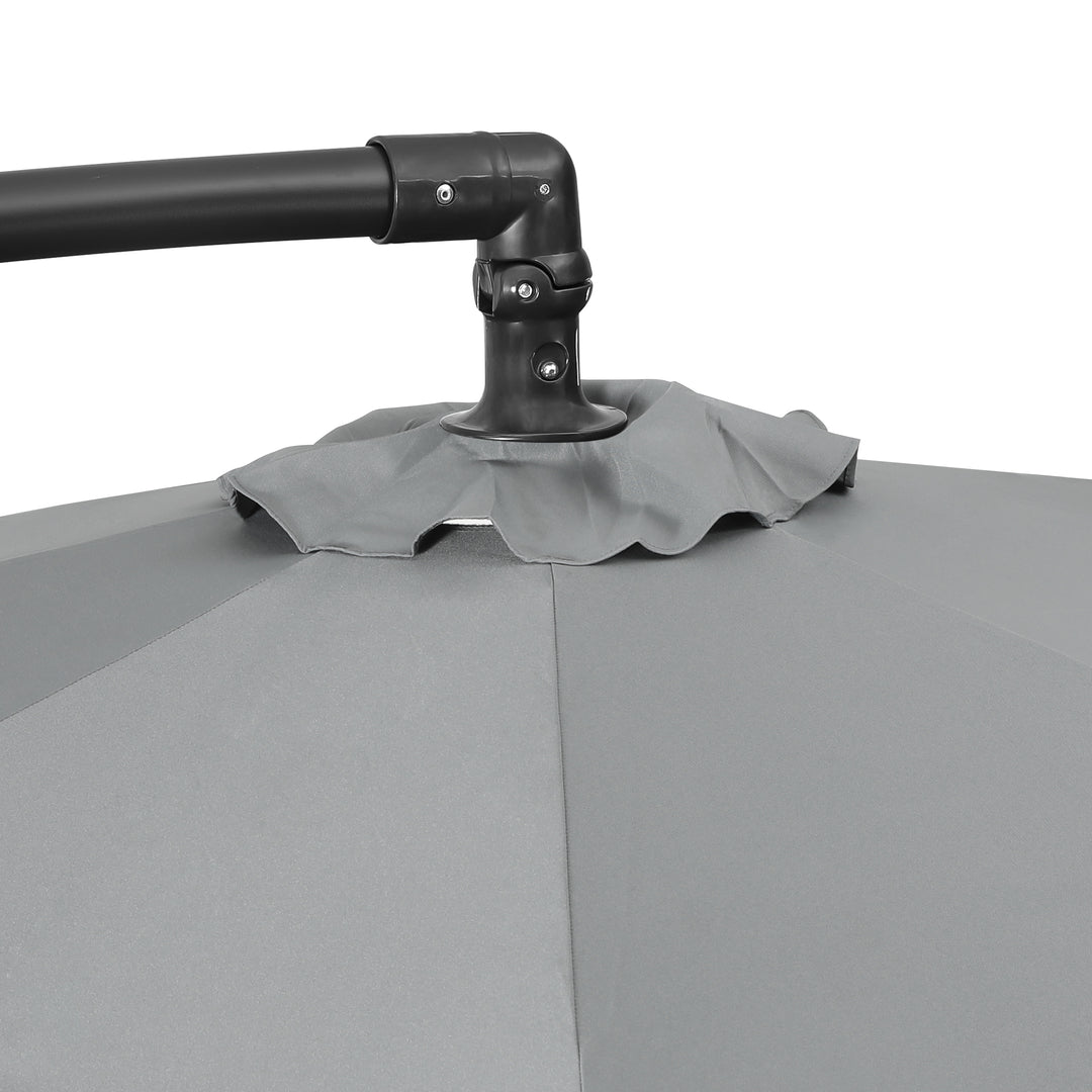 Julia 10 ft. Outdoor / Patio Cantilever Hanging Umbrella