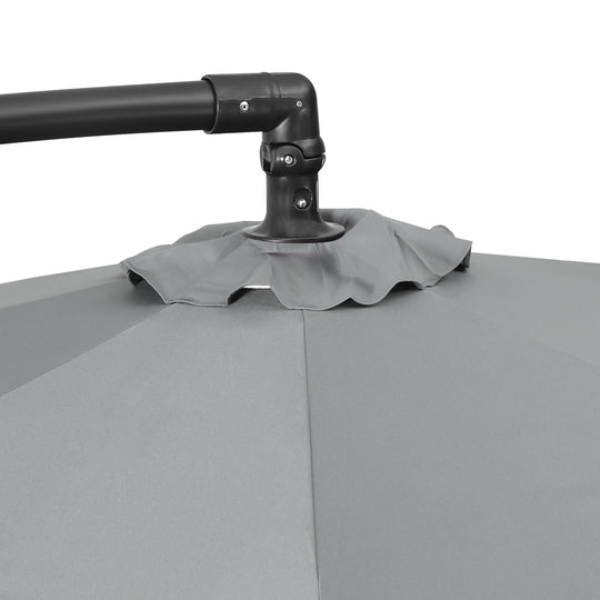 Julia 10 ft. Outdoor / Patio Cantilever Hanging Umbrella
