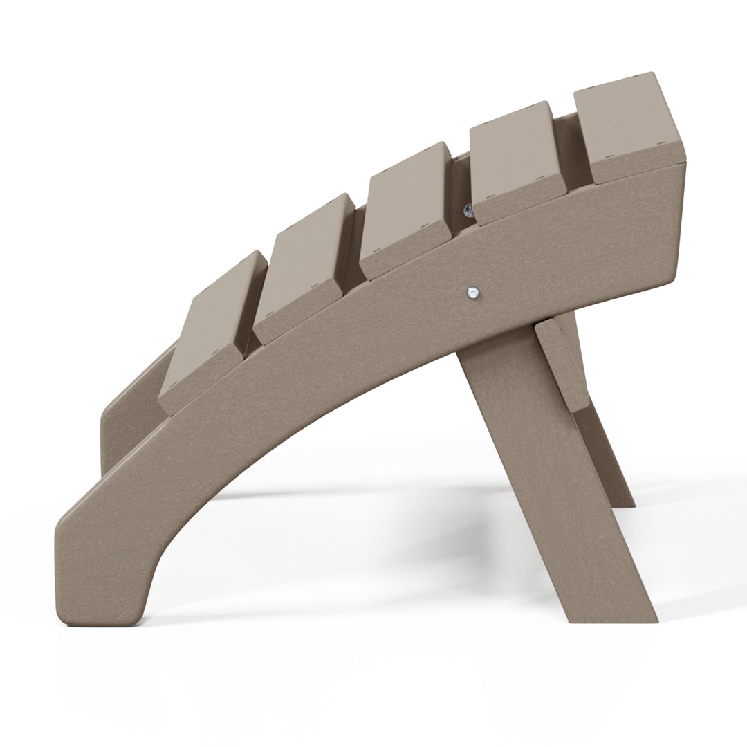 Dylan Outdoor Patio HDPE Adirondack Ottoman Footrest