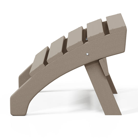 Dylan Outdoor Patio HDPE Adirondack Ottoman Footrest