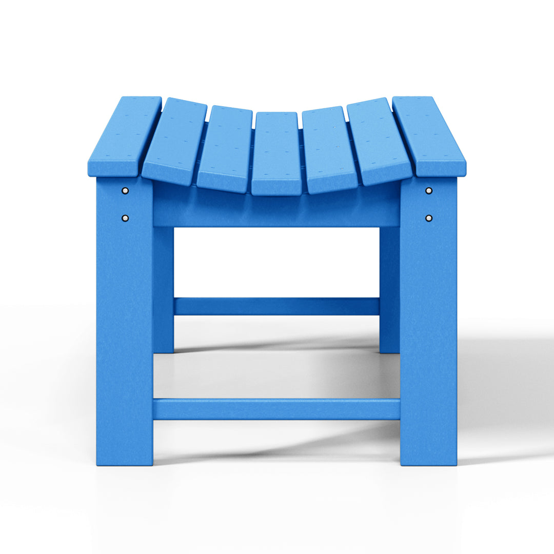 Malibu 48" length backless Poly Wood Outdoor / Garden bench